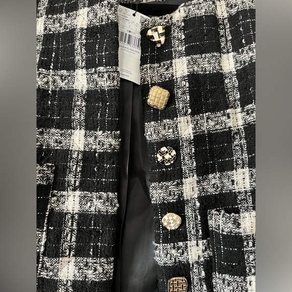 Mango NWT Check Tweed Jacket - Picture 5 of 16